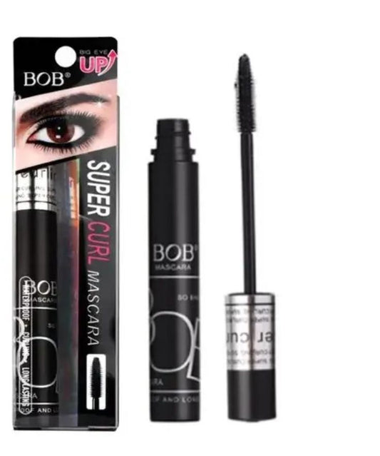 BOB Super Curl Waterproof Mascara | Long-Lasting Black Volume & Lift