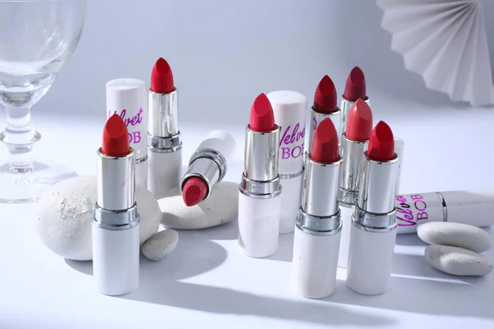 BOB Matte Lipstick | Long Lasting Waterproof Lip Color | Soft Velvet Finish | Non-Drying Formula 12PCs Pack