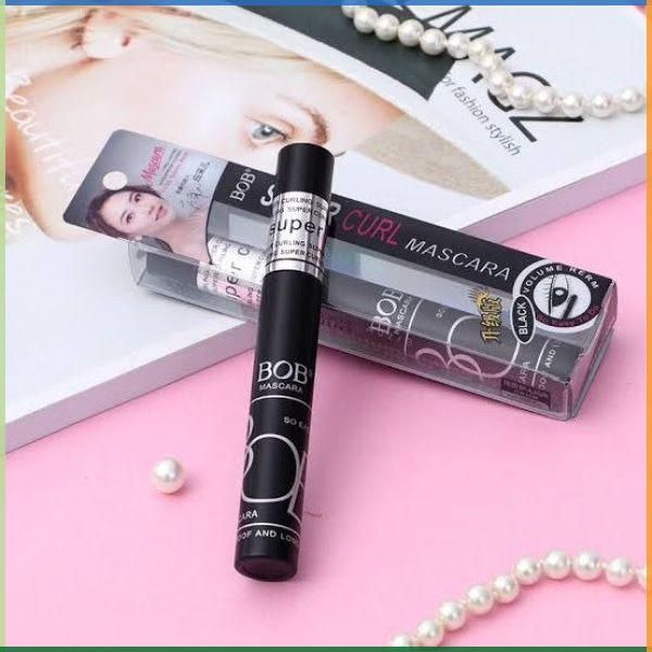 BOB Super Curl Waterproof Mascara | Long-Lasting Black Volume & Lift