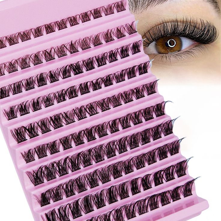 120PCS Wispy Cluster Lashes | 8–16mm D Curl Fluffy Lash Extensions