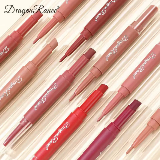 Dragon Ranee 2-in-1 Lipstick 💄 | Long-Lasting Matte & Moisturizing Lip Color 🌸6 PCs Set