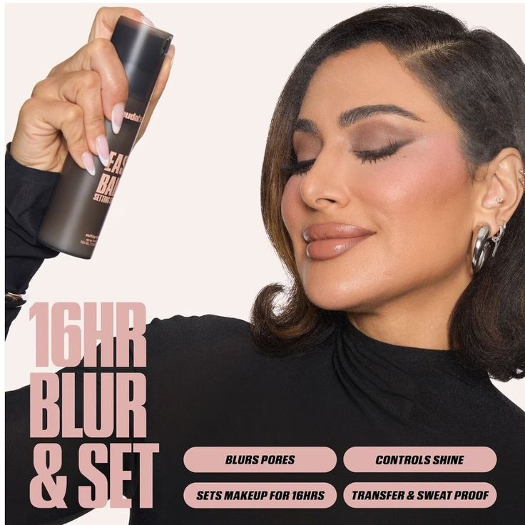 Huda Beauty Easy Bake Blurring Setting Spray 100ml – Long-Lasting Matte Finish & Pore-Perfecting Makeup Fixer