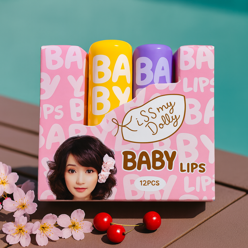 Baby Lips Moisturizing Lip Balm | Ultra-Hydrating Lip Care | Soft, Smooth & Plump Lips | Long-Lasting Nourishment 12PCS Pack