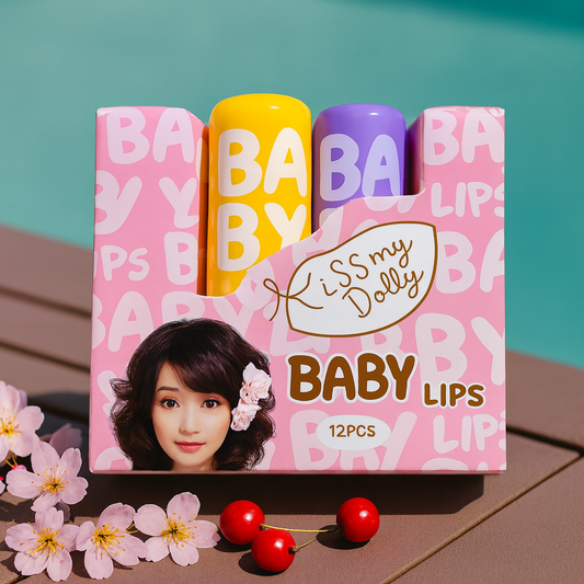 Baby Lips Moisturizing Lip Balm | Ultra-Hydrating Lip Care | Soft, Smooth & Plump Lips | Long-Lasting Nourishment 12PCS Pack