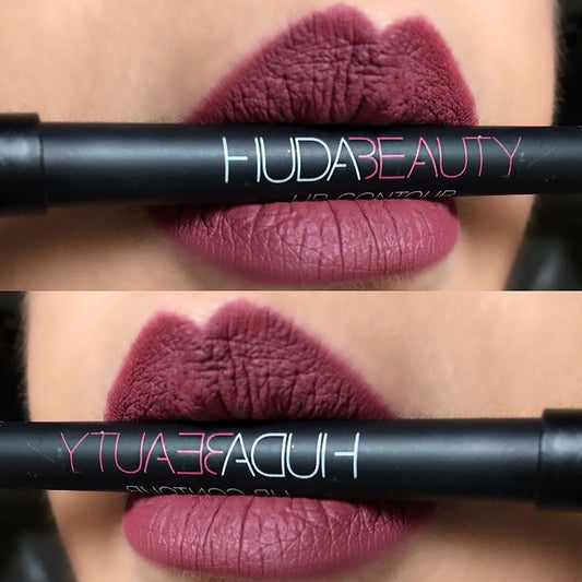 Huda Beauty Lip Pencil | Long-Lasting Matte Lip Liner | Waterproof, Smudge-Proof, Ultra-Smooth Definition 12PCs Pack