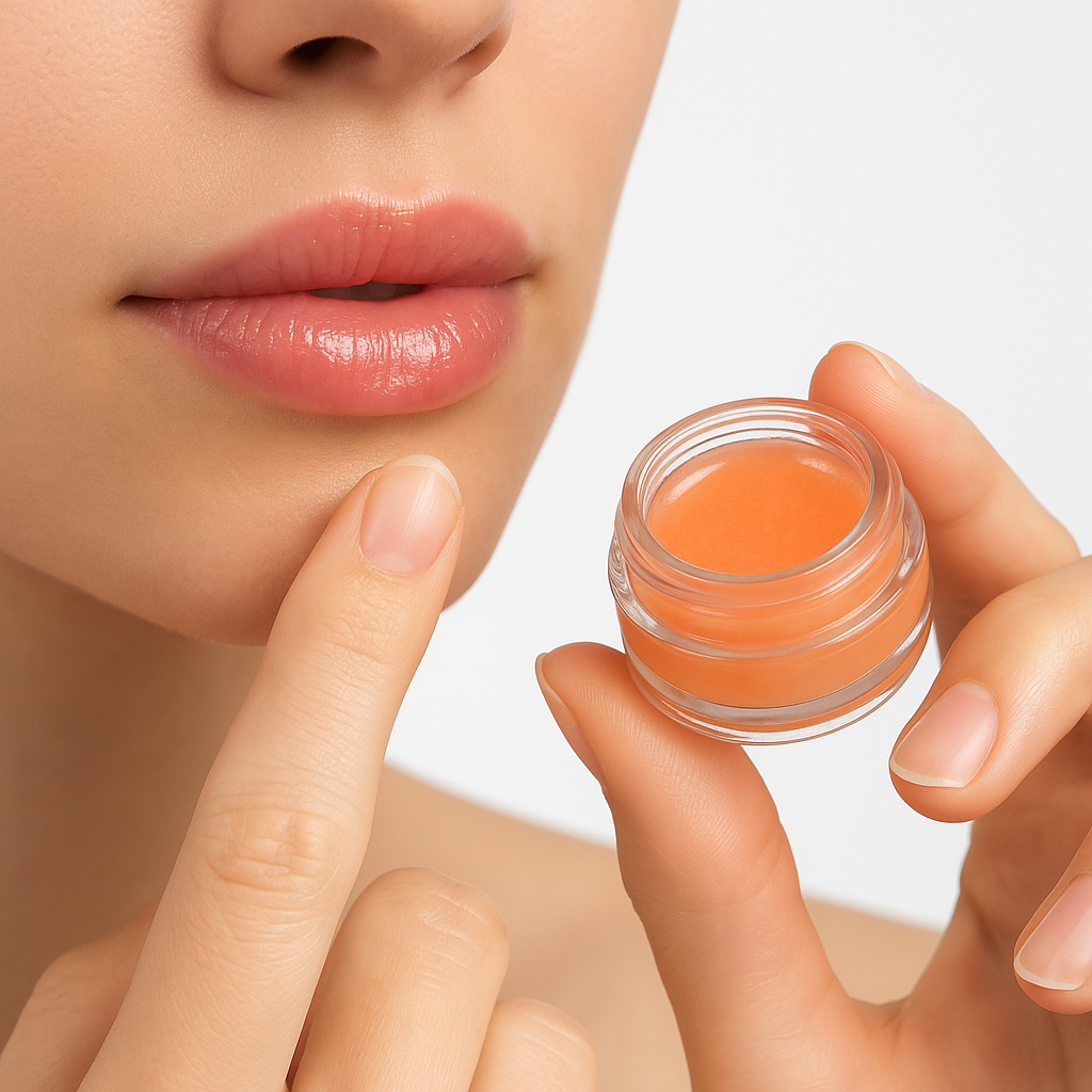 Crazy Lips Fruit Lip Balm Set – Peach, Watermelon, Lemon & Strawberry | Natural Moisturizing Lip Care for Soft, Glossy Lips