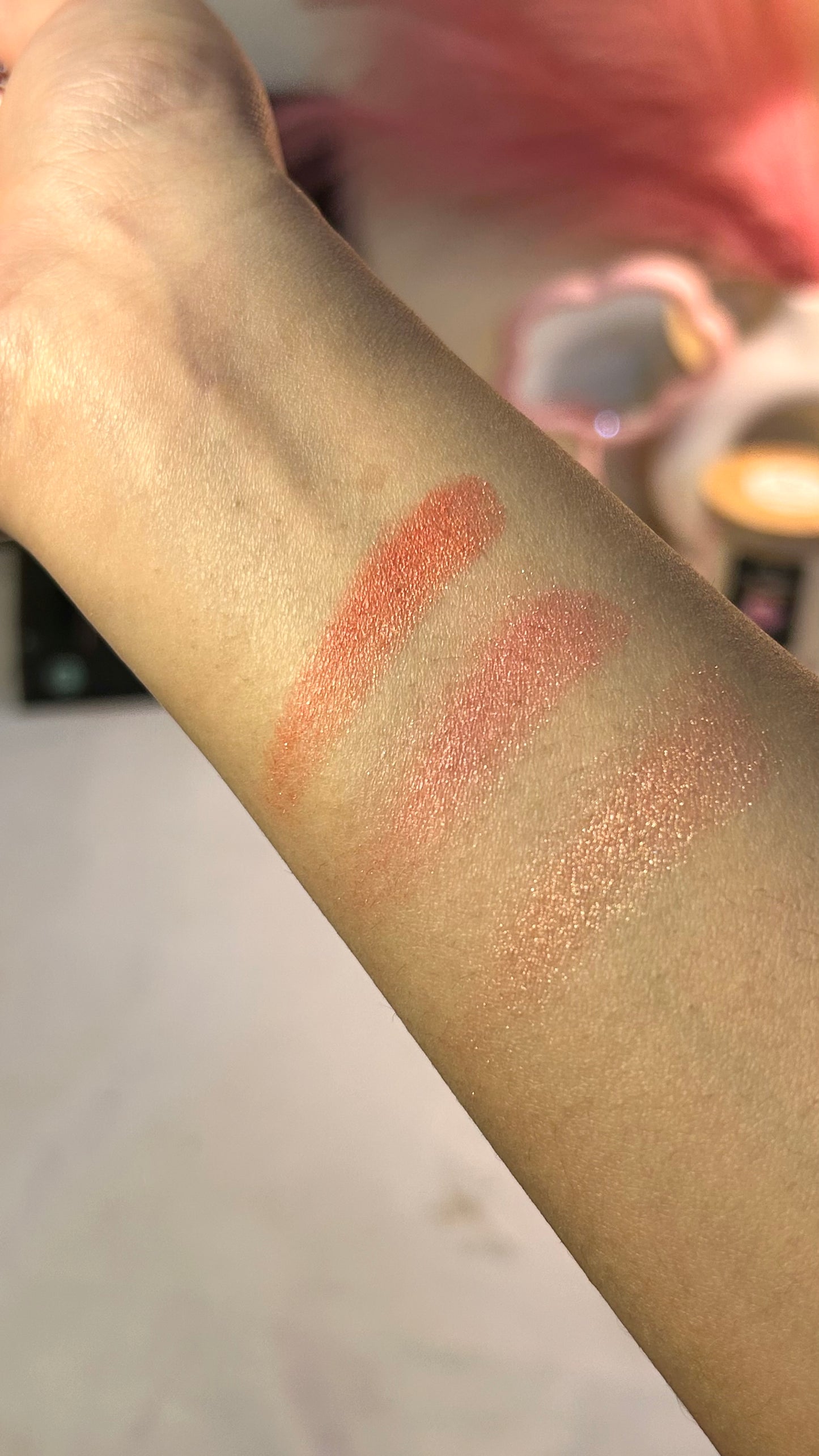 Heart-Shaped Baked Blush Palette – Shimmer Glow Cheek Tint | Long-Lasting Marble Blush for Natural Pink Glow | Love Collection Beauty Makeup