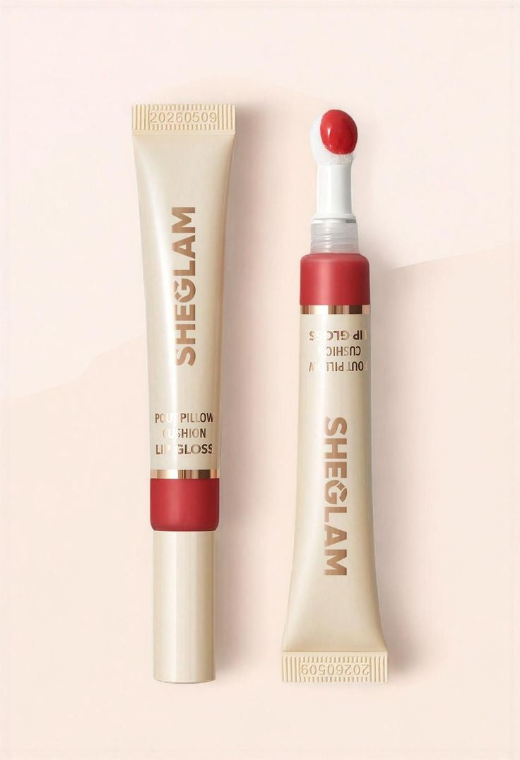 Sheglam Pout Pillow Cushion Hydrating Lip Gloss | Moisturizing Lip Stain & Lip Plumper Dupe