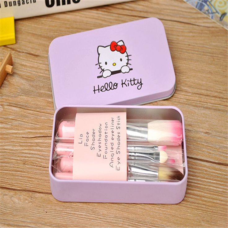 Hello Kitty Makeup Brushes Set – Soft Premium Cosmetic Brush Kit | Cute Pink Beauty Tools for Blending, Contouring & Eye Makeup