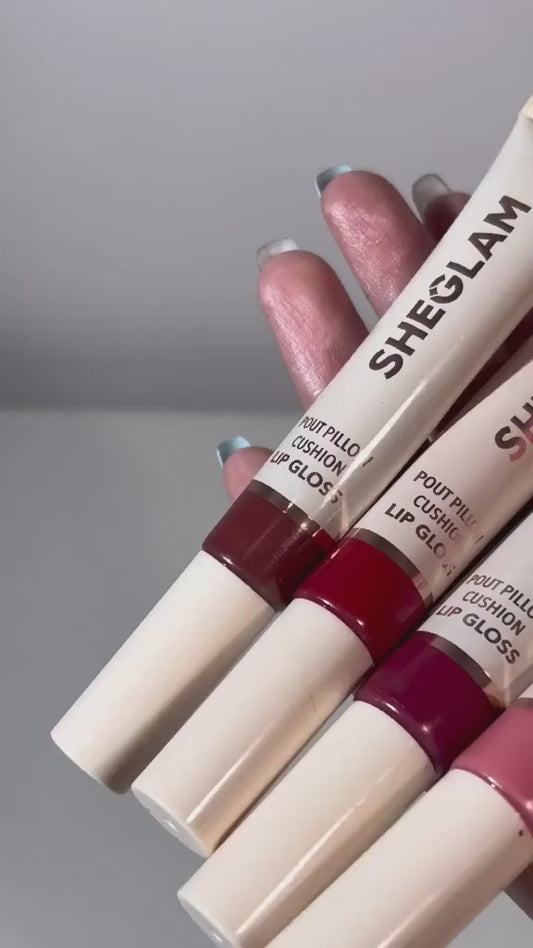 Sheglam Pout Pillow Cushion Hydrating Lip Gloss | Moisturizing Lip Stain & Lip Plumper Dupe