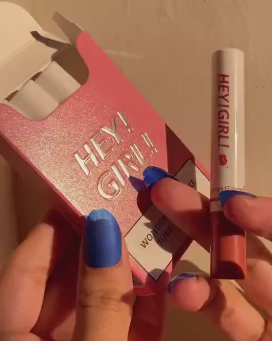 Heng Fang Hey Girl Wonderful Smoke Tube Lipstick – Long-Lasting Matte Finish 4PCs set